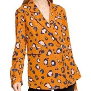 Phillip Lin leopard Print Blazer Too